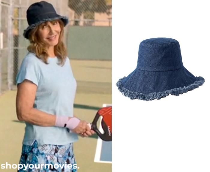 The Dink: Candace’s Denim Woven Fringed Bucket Hat