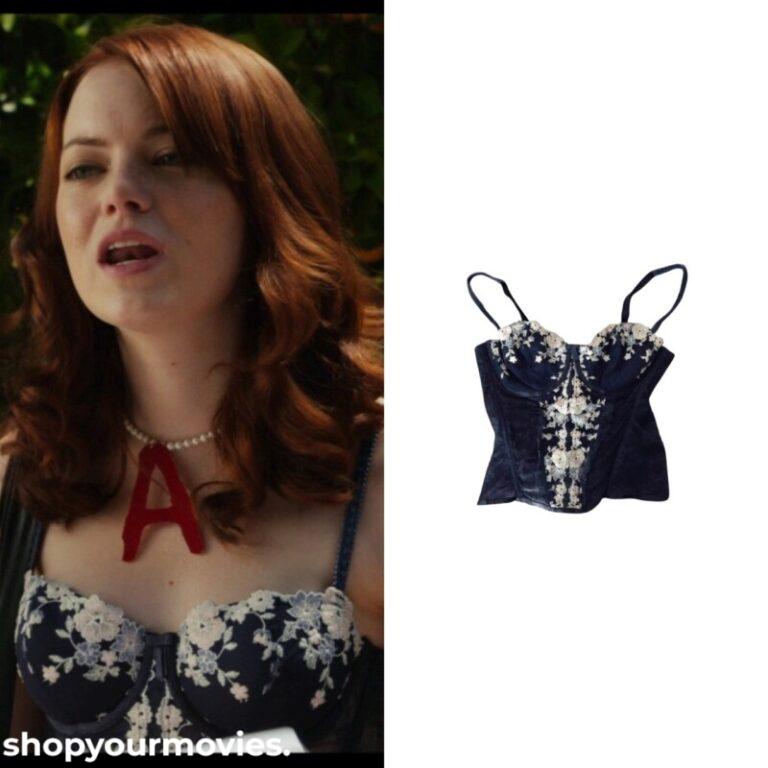 Easy A: Olive’s Black Lace Corset Top
