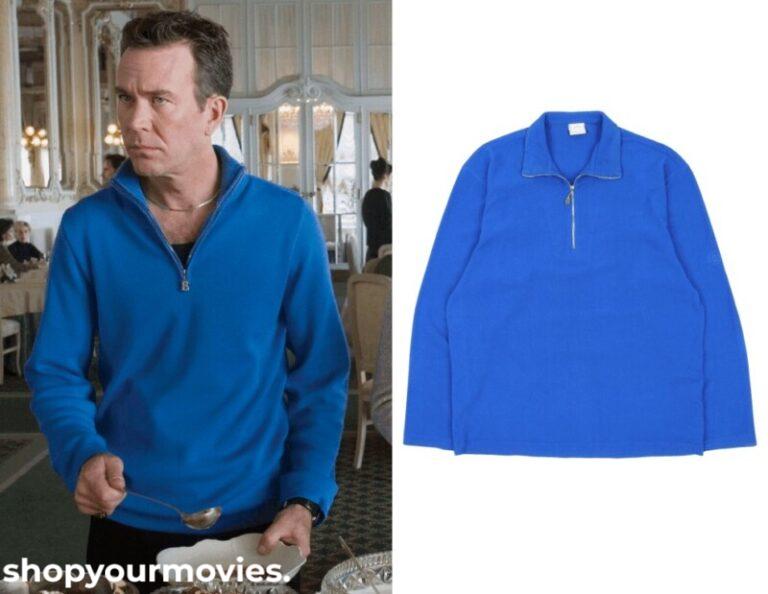 Last Holiday: Matthew’s Blue 1/4 Zip Sweatshirt