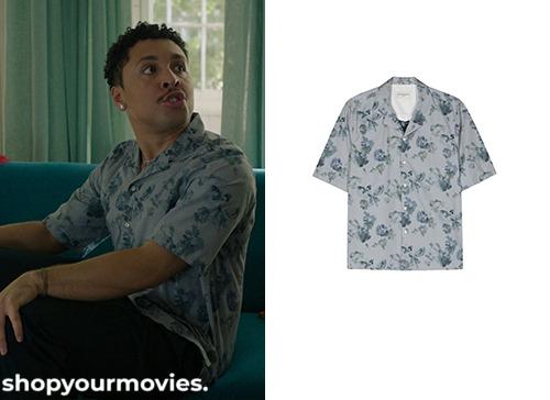 The Love Hypothesis: Malcolm’s Floral Button Up Shirt