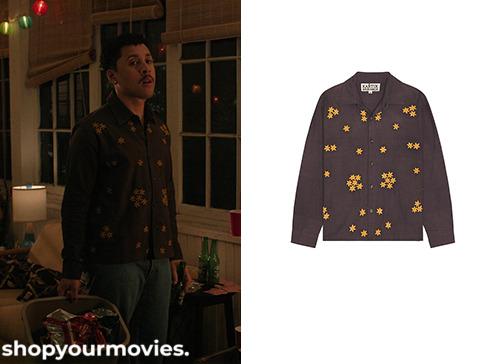 The Love Hypothesis: Malcolm’s Rusty/Purple Long Sleeve Shirt