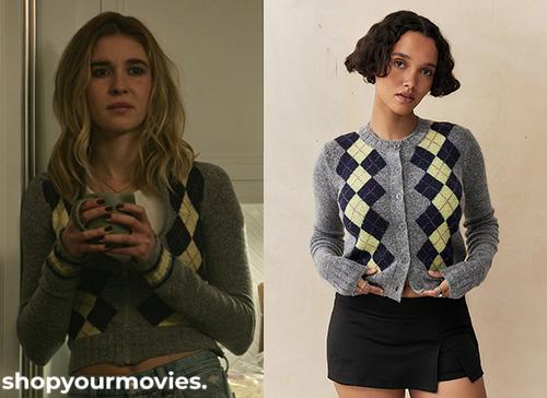 Scream 7: Tatum’s Argyle Cardigan