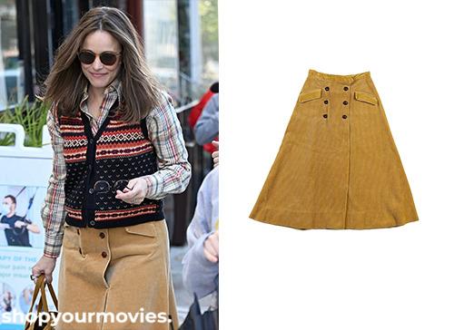 The Family Stone (Sequel): Amy’s Camel Suede Midi Skirt
