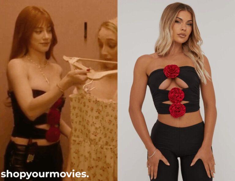 Forbidden Fruits: Apple’s Black Cut Out Top with Roses