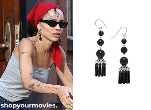Die Alive: Woman’s Glass Tassel Chandelier Earrings