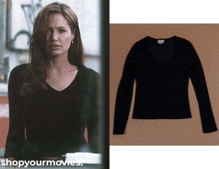 Mr. & Mrs. Smith: Screen Test Jane’s Black V-Neck Top