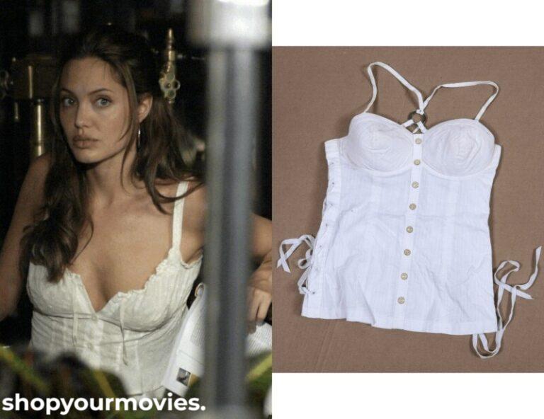 Mr. & Mrs. Smith: Screen Test Jane’s White Corset Top